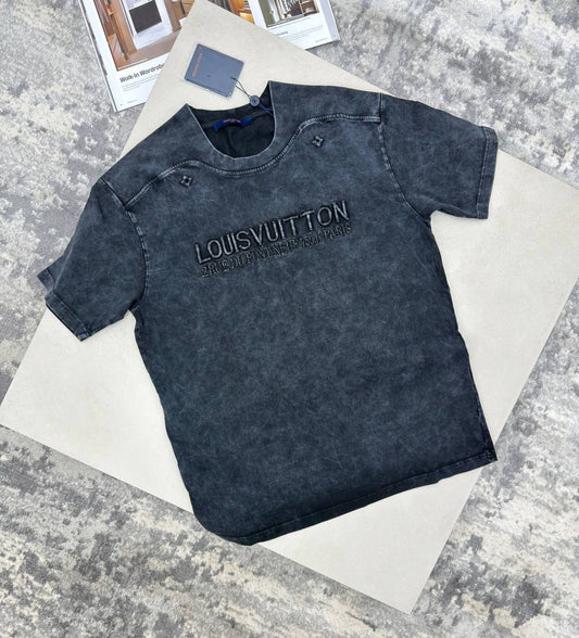 Louis Vuitton Washed Ribbed Cotton T-Shirts Men's Women's in Different Colors Reps Sale UK Best Quality AAA Replica