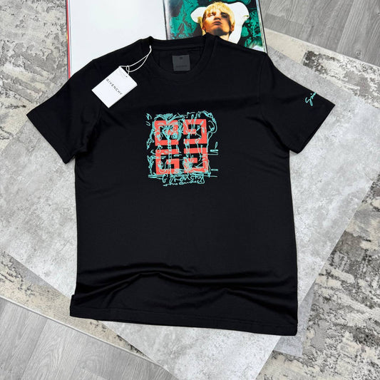 Givenchy Embroidered 4G Logo Print Men's Women's T-Shirts in 2 Colors Reps UK Best Quality AAA Replica