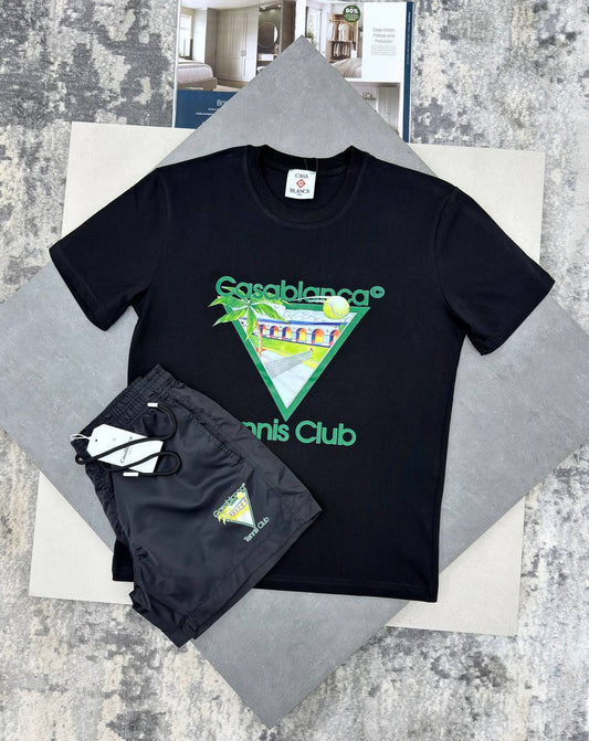 Casablanca Tennis Club Icon Men's T-Shirts & Shorts Set in Different Colors Reps Sale UK Best Quality AAA Replica