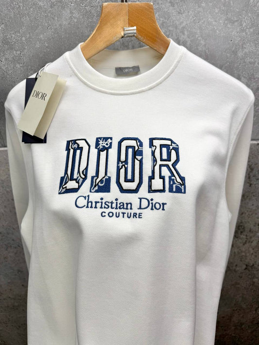 Christian Dior Couture Logo Printed Men's Women's Jumper in 2 Colors Reps UK Best Quality AAA Replica