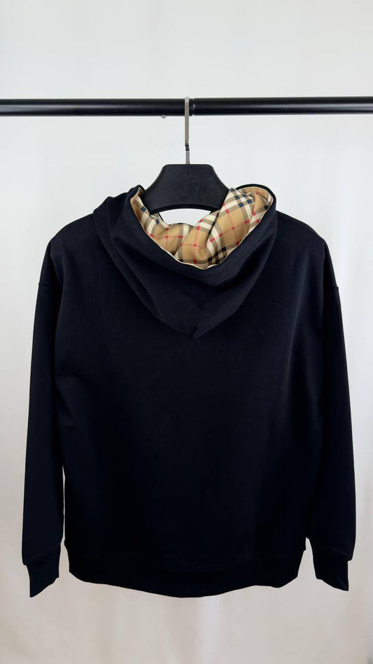 Burberry Equestrian Knight Design EKD Hoodie Men's Women's in Black Color Reps Sale UK Best Quality Sale AAA Replica