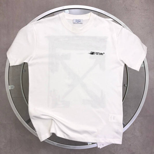 Off-White Men's Ink Arrow Slim Fit Men's Women's T-Shirts in 2 Colors Reps Sale UK Best Quality AAA Replica