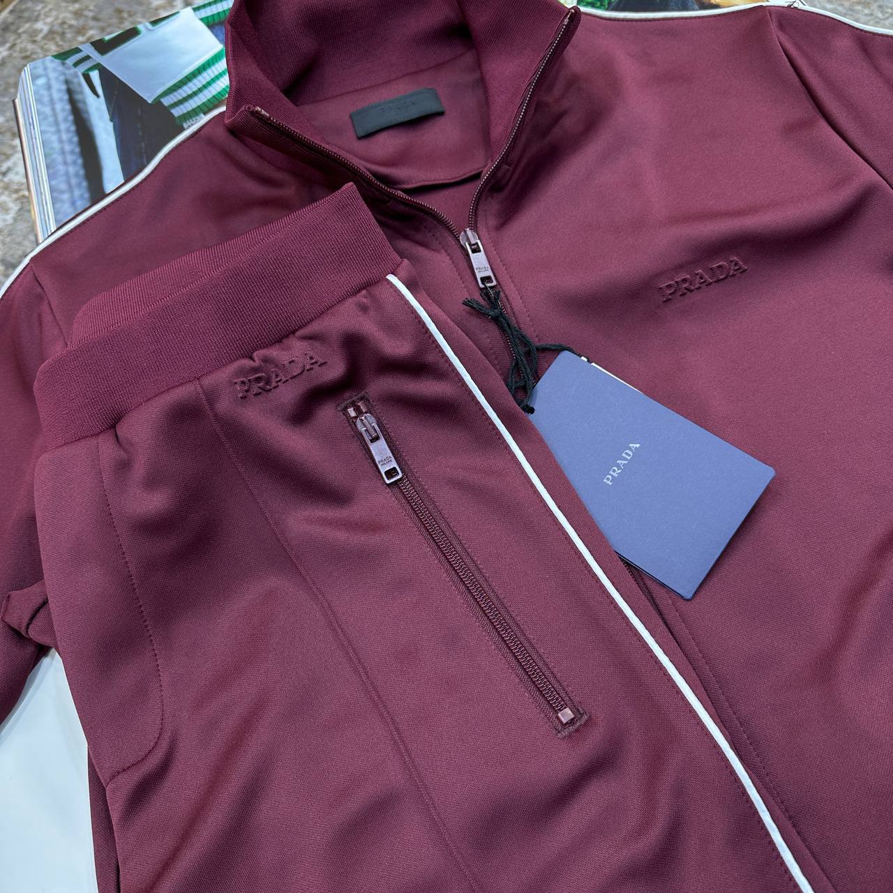 Prada Piping Detail Technical Men's in 2 Colors Reps Sale UK Best Quality AAA Replica