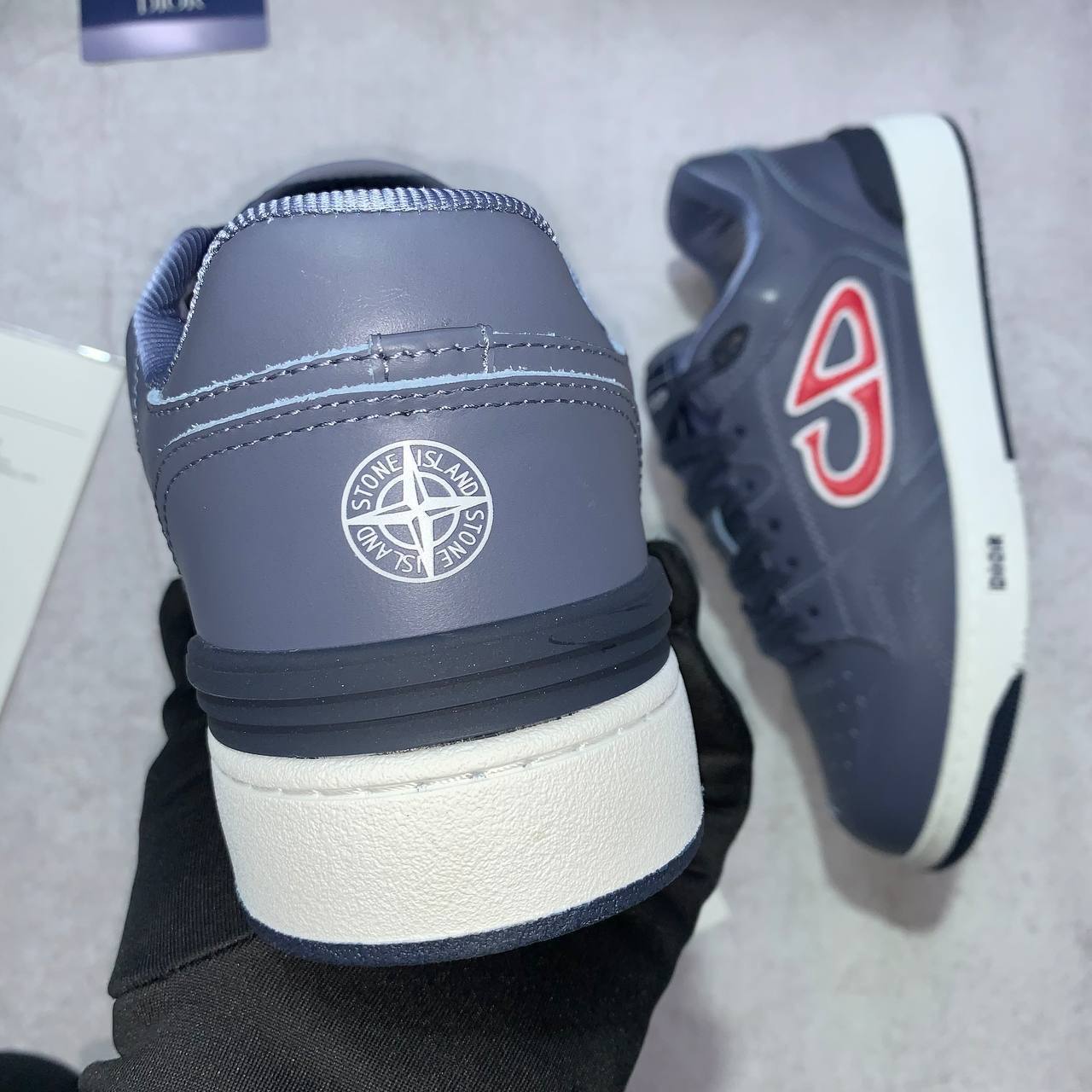 Dior B57 Low Sneakers Men's "Blue/Red" Reps Sale UK Best Quality AAA Replica