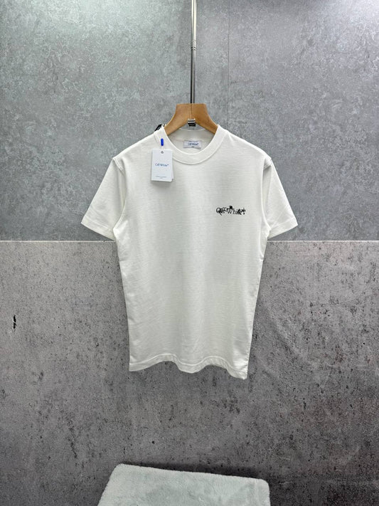 Off-White Flower Arrow Skate Men's Women's T-Shirts in 2 Colors Reps Sale UK Best Quality AAA Replica