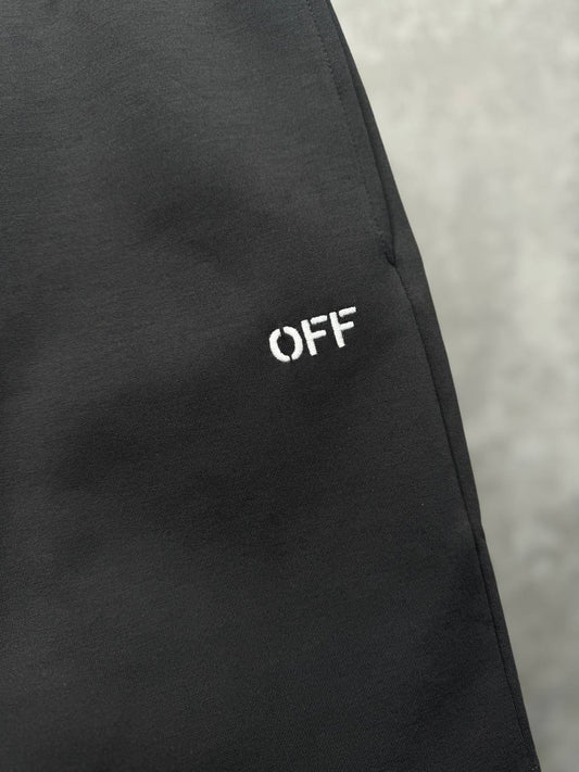 Off-White Drawstring Logo-Print Shorts in Black Men's Reps Sale UK Best Quality AAA Replica