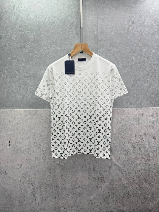 Louis Vuitton LV Monogram Gradient Cotton T-Shirts Men's Women's in 2 Colors Reps Sale UK Best Quality AAA Replica