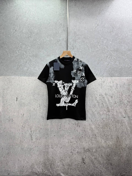 Louis Vuitton Jacquard Graphic T-Shirts Men's Women's in 2 Colors Reps Sale UK Best Quality AAA Replica