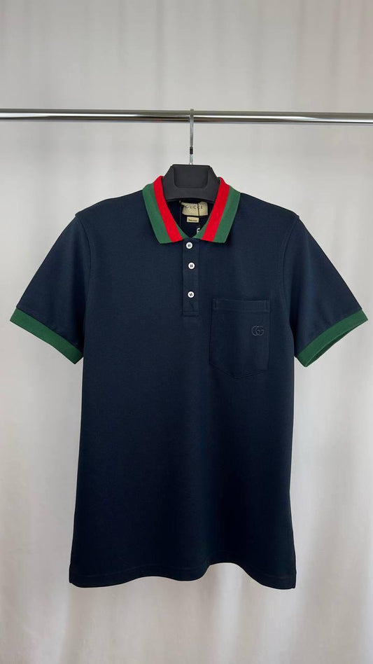 Gucci Logo-Embroidered Piqué Polo Shirts Men's in Different Colors Reps Sale UK Sale Best Quality AAA Replica