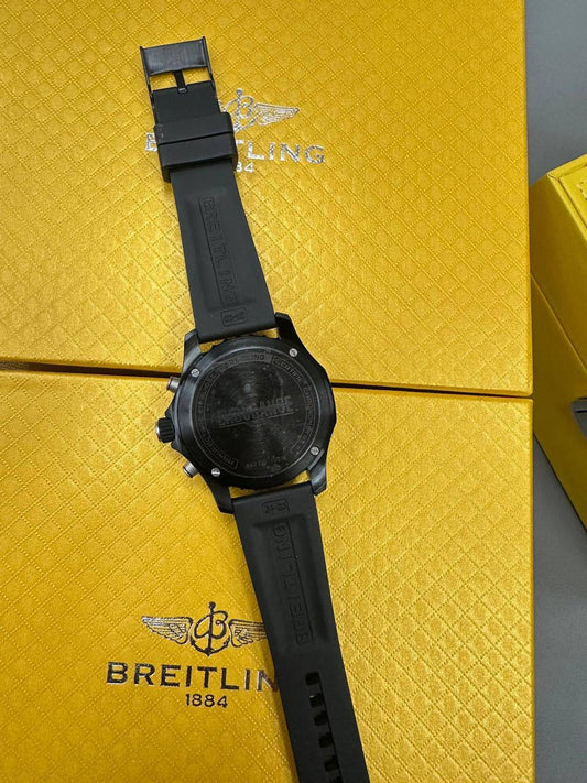 Breitling Endurance Pro 44mm Men's Watch with Black Dial & Rubber Strap UK Best Quality Reps AAA Replica