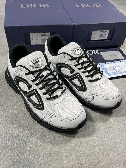 Dior B30 Reflective 'White Black' Men's Sneakers Reps UK Best Quality AAA Replica
