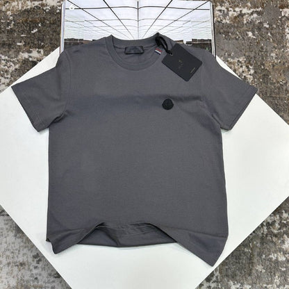 Moncler Logo Patch Cotton T-Shirt Men's Women's in Different Colors Reps Sale UK Best Quality Replica