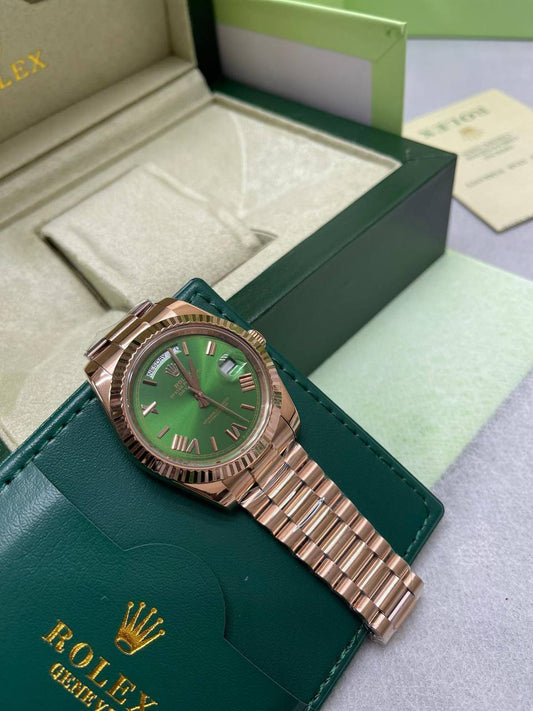 Rolex Day-Date 40 Everose Gold with President Bracelet Men's Watch in 2 Dial Colors Reps UK Best Quality Reps AAA Replica
