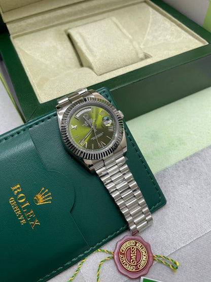Rolex Oyster Perpetual Day-Date Men's Watches in 2 Different Colors with President Bracelets Replica UK Best Quality AAA Reps