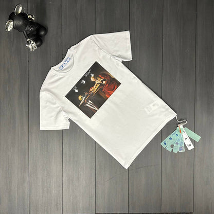 Off-White Caravaggio Saint Jerome Slim Fit Men's Women's T-Shirts in 2 Colors Reps UK Best Quality AAA Replica