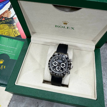 Rolex Cosmograph Daytona Men's Watch  Reference 116519LN White Gold Case & Black Dial Reps UK Best Quality AAA Replica