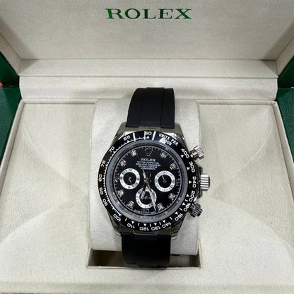 Rolex Cosmograph Daytona Men's Watch  Reference 116519LN White Gold Case & Black Dial Reps UK Best Quality AAA Replica