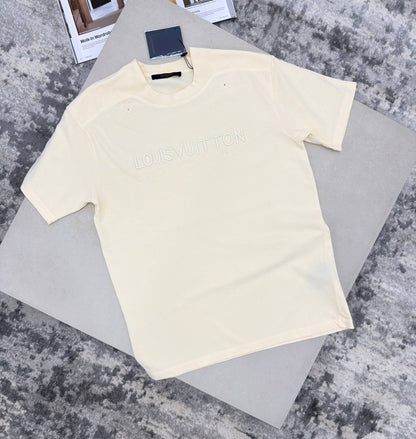 Louis Vuitton Washed Ribbed Cotton T-Shirts Men's Women's in Different Colors Reps Sale UK Best Quality AAA Replica