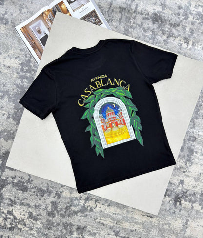 Casablanca Avenida Graphic Men's Women's T-Shirts in 2 Colors Reps Sale UK Best Quality AAA Replica