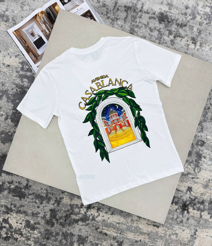 Casablanca Avenida Graphic Men's Women's T-Shirts in 2 Colors Reps Sale UK Best Quality AAA Replica