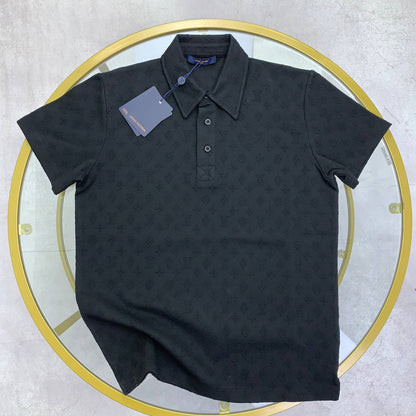 Louis Vuitton Monogram Pointelle Short-Sleeved Polo Shirts Men's in Different Colors Reps UK Sale Best Quality AAA Replica