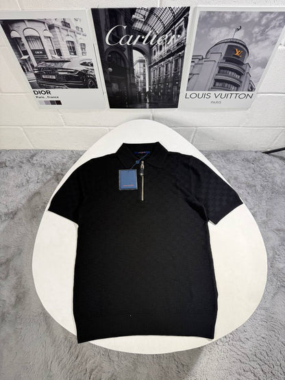 Louis Vuitton Knit Zip Up Monogram Polo Shirts Men's in Different Colors Reps UK Sale Best Quality AAA Replica