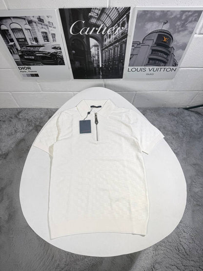 Louis Vuitton Knit Zip Up Monogram Polo Shirts Men's in Different Colors Reps UK Sale Best Quality AAA Replica