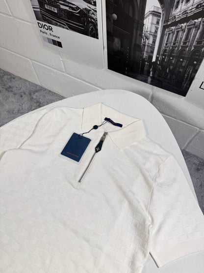 Louis Vuitton Knit Zip Up Monogram Polo Shirts Men's in Different Colors Reps UK Sale Best Quality AAA Replica