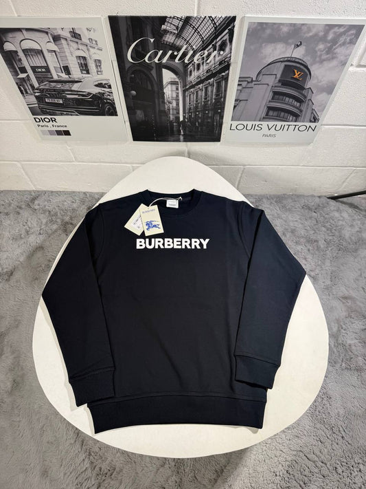 Burberry Logo Print Jumpers Men's Women's in 2 Colors Reps UK Best Quality AAA Replica