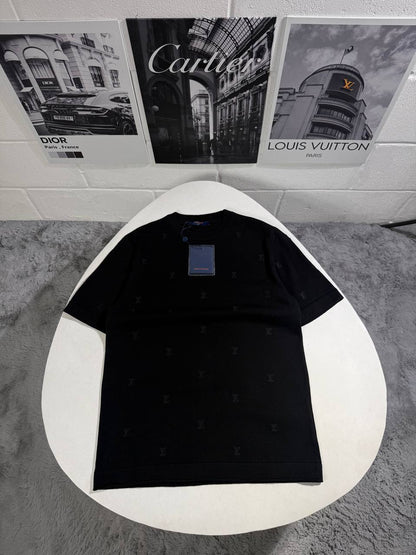 Louis Vuitton Regular Fit Knitted Men's Women's T-Shirts in 2 Colors Reps UK Best Quality AAA Replica