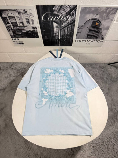Amiri Bandana Patch T-Shirt Men's Women's in 2 Colors Reps UK Best Quality Sale AAA Replica