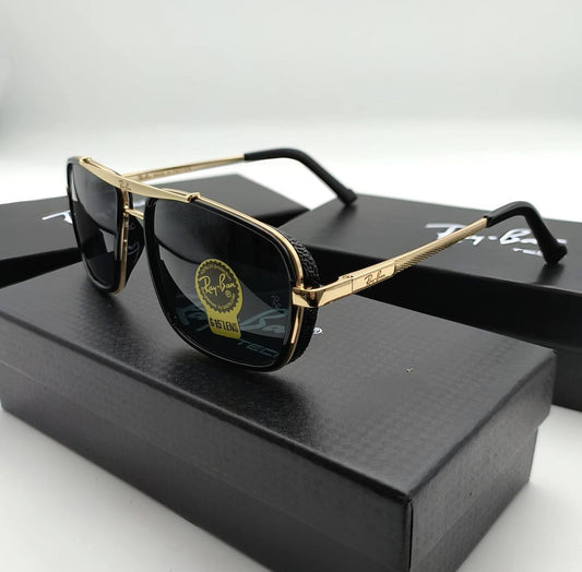 Ray Ban RB4413 Square Double-Bridge Golden Sunglasses Men's Women's Reps Sale UK Best Quality Sale AAA Replica