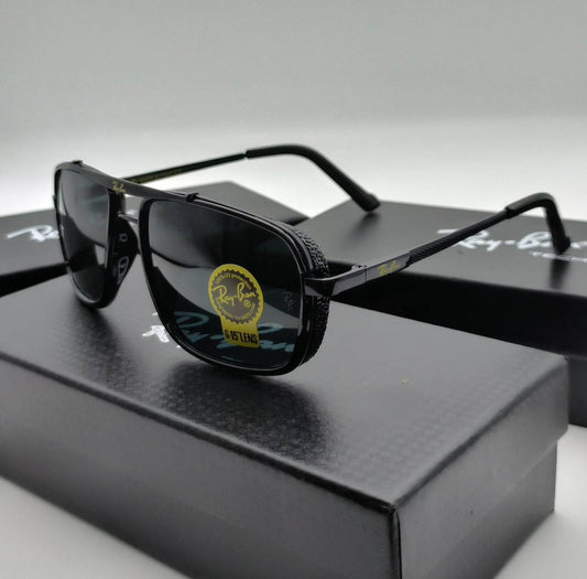 Ray Ban RB4413 Square Double-Bridge Black Sunglasses Men's Women's Reps Sale UK Best Quality Sale AAA Replica
