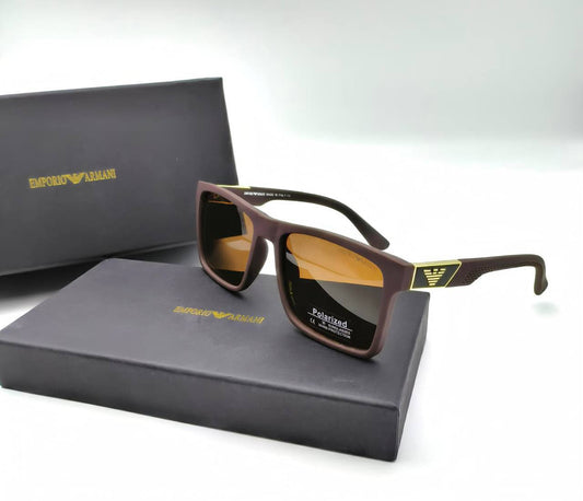 Emporio Armani EA4224 Rectangular Brown Sunglasses Men's Women's Reps Sale UK Best Quality Sale AAA Replica