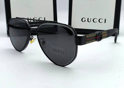 Gucci Web Stripe Pilot Sunglasses in 2 Colors Men's Women's Reps Sale UK Best Quality AAA Replica
