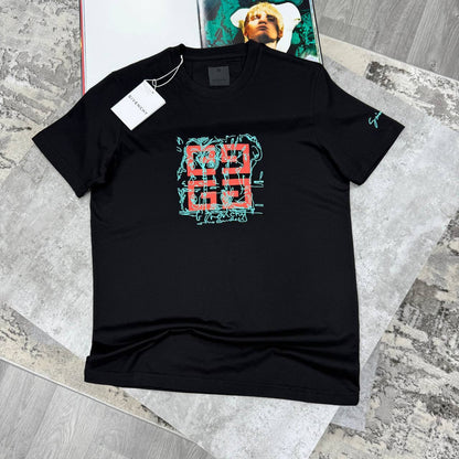 Givenchy Embroidered 4G Logo Print Men's Women's T-Shirts in 2 Colors Reps UK Best Quality AAA Replica