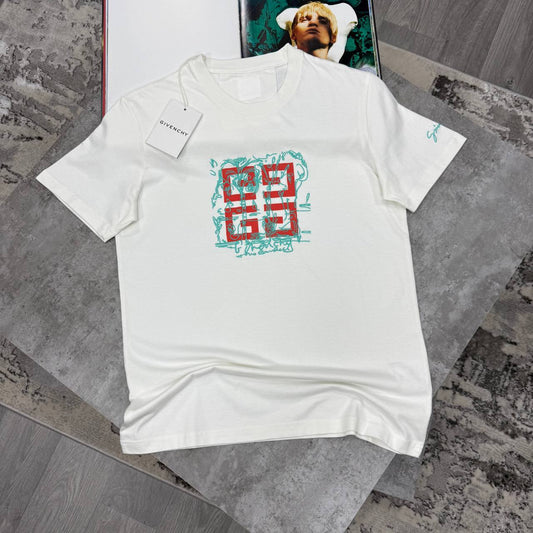 Givenchy Embroidered 4G Logo Print Men's Women's T-Shirts in 2 Colors Reps UK Best Quality AAA Replica