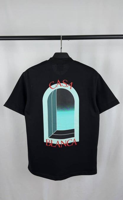 Casablanca L'Arc Colore Cotton Men's Women's T-Shirts in 2 Colors Reps UK Best Quality AAA Replica