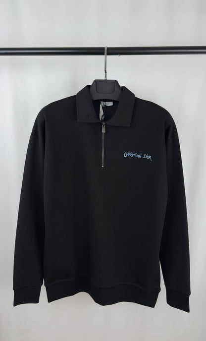 Christian Dior Couture Half-Zip Jumpers Men's Women's in Different Colors Reps UK Best Quality AAA Replica