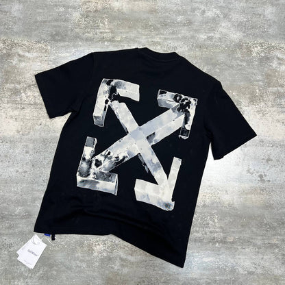 Off-White Cloudy Arrow Skate Logo Men's Women's T-Shirts in 2 Colors Reps Sale UK Best Quality AAA Replica