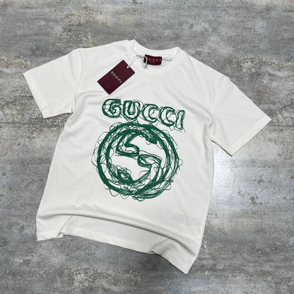 Gucci Scribble Interlocking G Men's Women's T-Shirts in 2 Colors Reps Sale UK Best Quality Sale AAA Replica