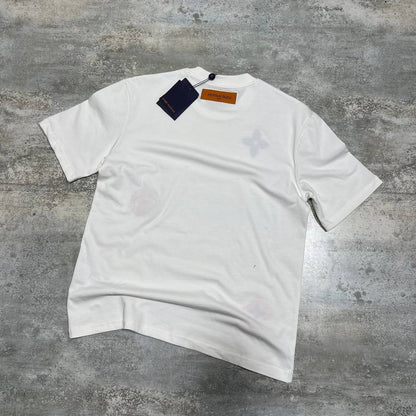 Louis Vuitton Monogram Flowers Patch T-Shirts in 2 Colors Men's Women's Reps Sale UK Best Quality AAA Replica