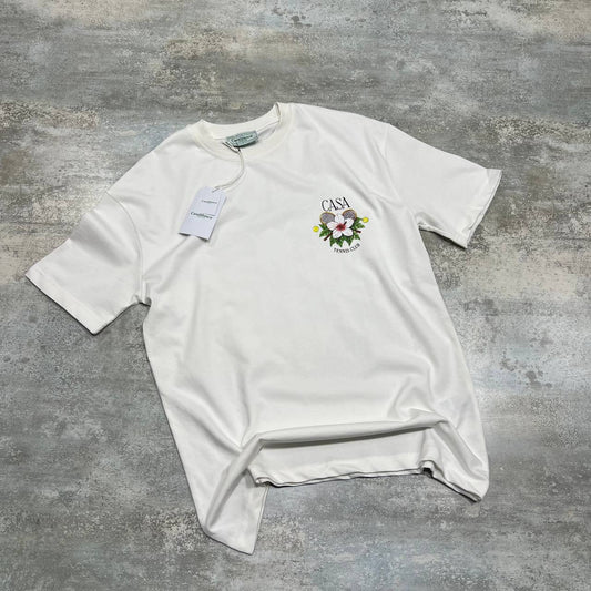 Casablanca Casa Tennis Club Printed Men's Women's T-Shirts in 2 Colors Reps Sale UK Best Quality AAA Replica