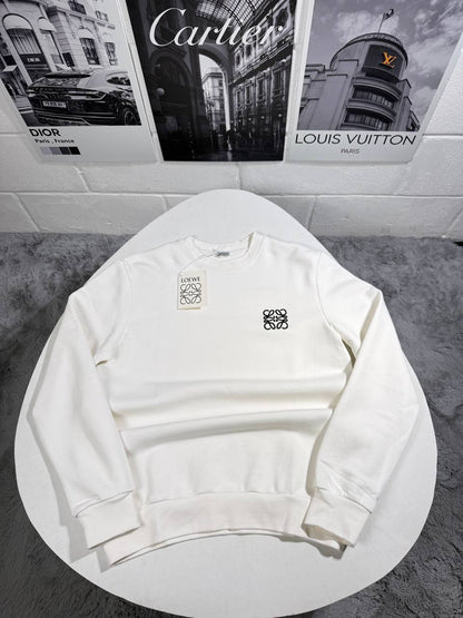 Loewe Anagram Logo Embroidered Men's Women's Jumper in 2 Colors Reps UK Best Quality AAA Replica