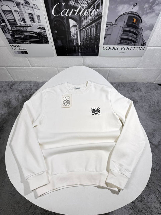 Loewe Anagram Logo Embroidered Men's Women's Jumper in 2 Colors Reps UK Best Quality AAA Replica