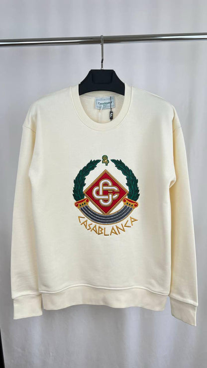 Casablanca Casa Crest-Embroidered Men's Women's Jumper in Different Colors Reps Sale UK Best Quality AAA Replica