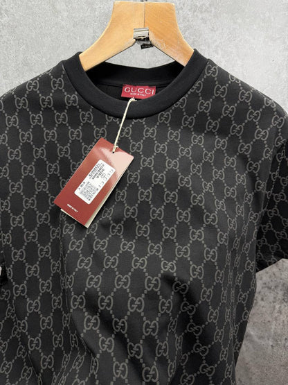Gucci GG-Pattern Short-Sleeve Men's Women's T-Shirts in Different Colors Reps Sale UK Best Quality AAA Replica