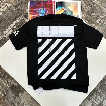 Off-White Big Off Diagonal Skate Logo Men's Women's T-Shirts in 2 Colors Reps Sale UK Best Quality AAA Replica