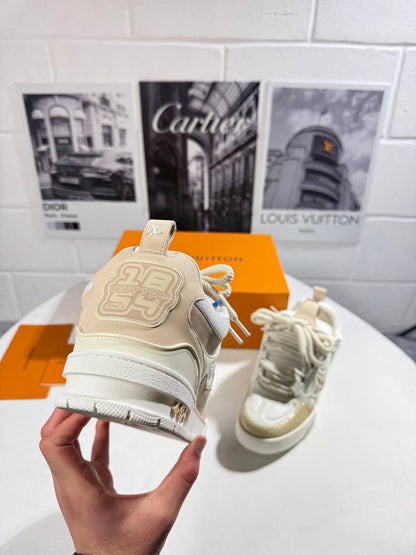 Louis Vuitton LV Skate Beige/White Men's Sneakers Reps Sale UK Best Quality AAA Replica