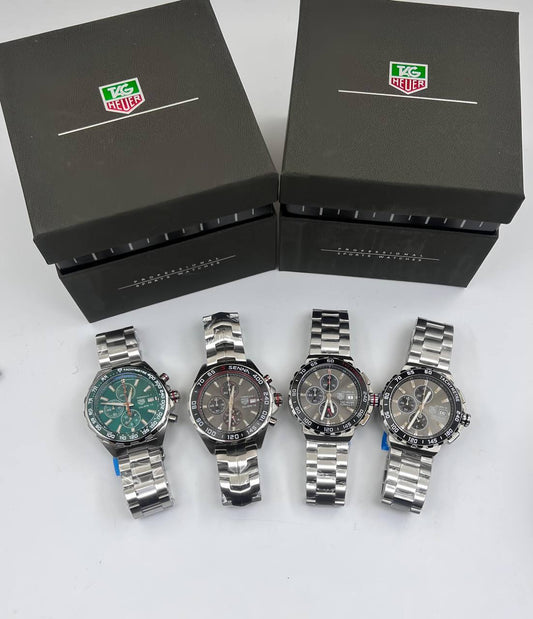Tag Heuer Formula 1 Calibre 16 Chronograph Men's Watches with Stainless Steel in Different Dial Colors Reps UK Best Quality AAA Replica